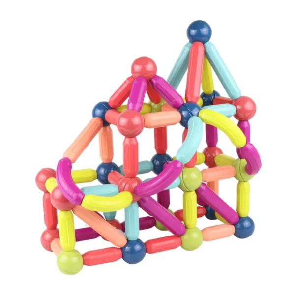 3f67c830273c77071a4b1be3c05fe9af.webp 216PCS Kids Magnetic Stick Balls Building Toy Blocks High Quality 3D Geometry Learning Sensory Construction Blok Panjang