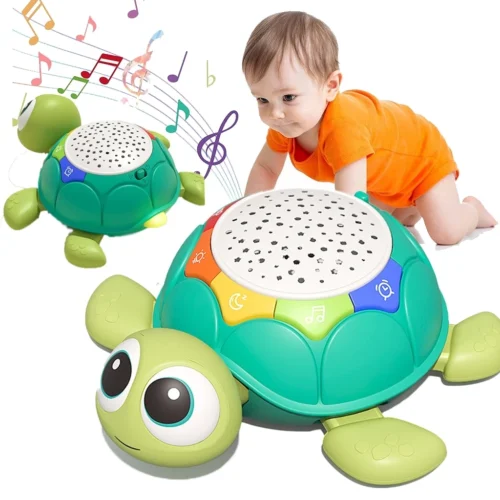 Baby Learning Toy Musical Turtle Toy with Lights   Sounds Kids Electronic Early Educational Developmental Toys