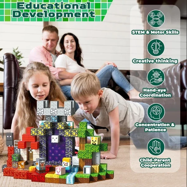 cn-11134207-7ras8-m9flznzrzp5p1a.webp 300PCS DIY Magnetic Block Set Cube Toy Building Block Magnet Building Block Toys Kids Toys Gift