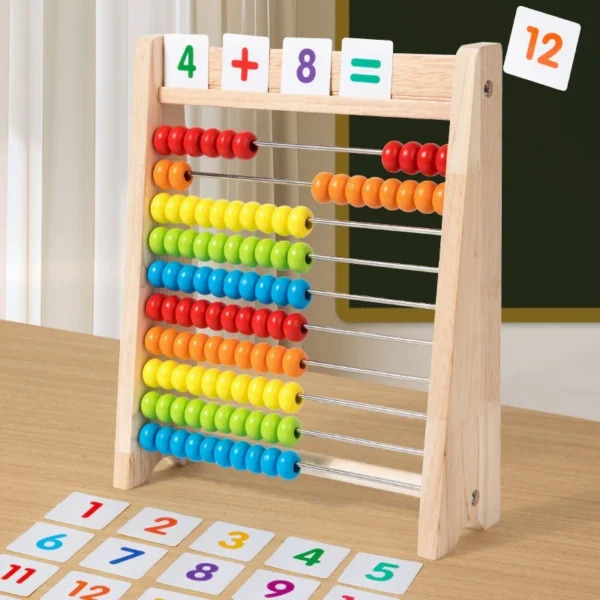 NIKO Wooden Abacus Counting Toys Math Early Education Learning Toys Teaching Tool Montessori Toys For Kids