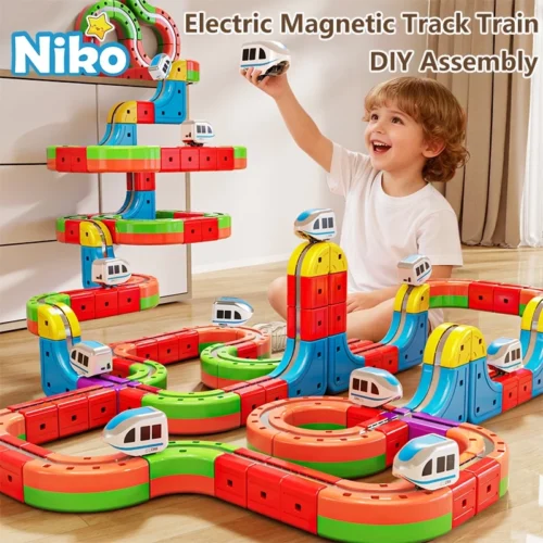 cn-11134207-820l4-mihdg1ujxfk04a.webp NIKO Electric Magnetic Track Train Toys Set Magnetic Building Block Train 3D Racing Track Set For Kids Boys Girls Birthday Gifts