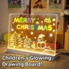 NIKO Children LED Glowing Drawing Board DIY Doodle Painting Board Creative Art Toy Montessori Toys Gift For Kids