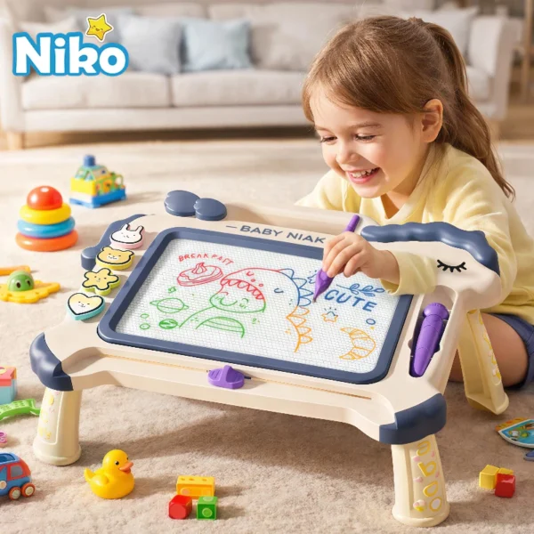 NIKO Magnetic Doodle Drawing Sketch Board Table Erasable Colorful Pad Kids Children Toy Baby Montessori Toys