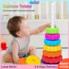 cn-11134211-7r98o-lvvo8w05go5hb1.webp GeeToy 1 Set Rainbow Stacking Tower Color Recognition Building Blocks Educational Toys for Kids