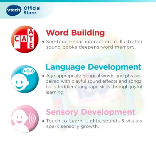 VTech Chinese   English Learning Friends Animal 100 Words Book Electronic Learning Toys Kids Vocabulary Book 1 4 years