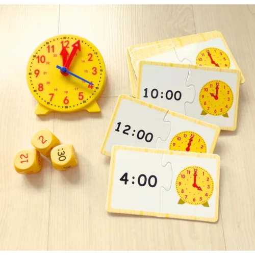 Montessori Practical Life Clock Time Learning Teaching kit
