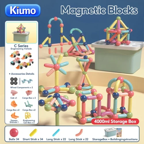 my-11134207-7rasc-mcvyytv8p0dr51.webp Kiumo Magnetic Stick Balls Toys Building Block Sensory For Kids Educational Toys cny gift ramadan gift for boy