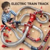 70pcs DIY Mini Train Set Toys Railway Sets Toys Children s Electric Educational Toy Set