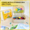 Lemonu Baby Magnetic Tangram Puzzle Wooden Geometry Blocks Educational Mainan Magnetik Kanak kanak