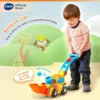 VTech Pop a Balls Push   Pop Bulldozer  jentolak Kids Toys 1 3 Years Boys Girls Gift Pull Toys Vehicle Toys Pop Up toys