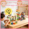 Magnetic Tiles Construction Set Blok Magnet 3D Untuk Bangun Lintasan Bola Hadiah Terbaik Untuk Anak