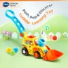 VTech Pop a Balls Push   Pop Bulldozer  jentolak Kids Toys 1 3 Years Boys Girls Gift Pull Toys Vehicle Toys Pop Up toys