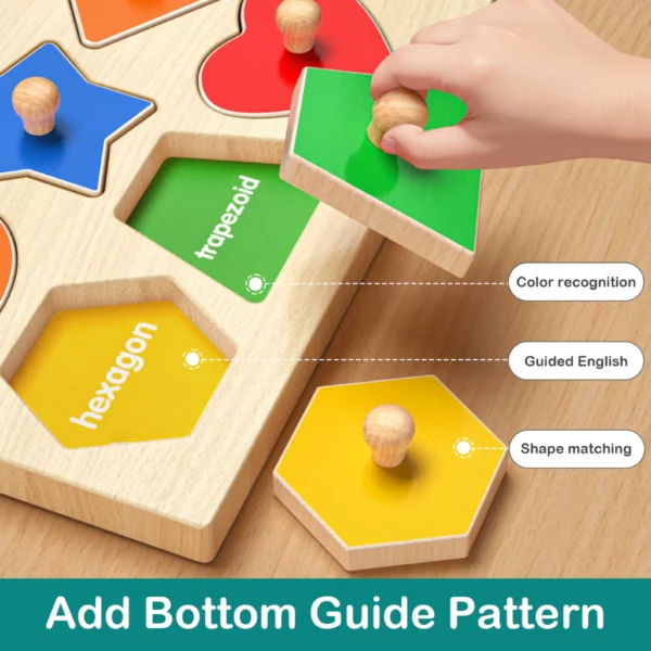 NIKO ABC Letter Digital Puzzle Wooden Toys For Kids Alphabet Number Shape Sorter Educational Toys