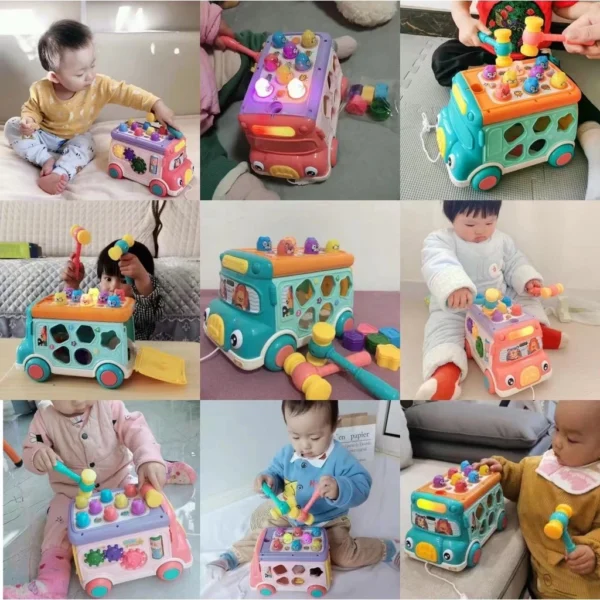 sg-11134201-22100-si8h5bcpr2iveb.webp Baby Stacking Toys Multifunctional Bus Hammer Toys Early Learning Educational Montessori Toys for kids girl mainan budak perempuan mainan budak lelaki