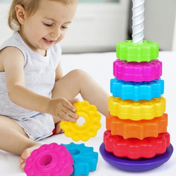 sg-11134201-7rd6w-lv1htspvrdqae4.webp GeeToy 1 Set Rainbow Stacking Tower Color Recognition Building Blocks Educational Toys for Kids