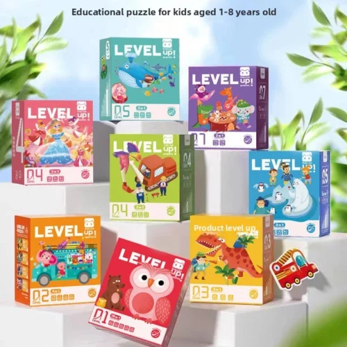 Children Advanced Puzzles Large Piece Puzzles Baby Educational Enlightenment Early Education Toys 2 3 6 Boys Girls Develop Intelligence