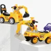Children Kids Ride On Excavator Digger Pretend Play Construction Truck Push Car Toys for boys